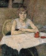 Henri de toulouse-lautrec Young woman at a table china oil painting artist